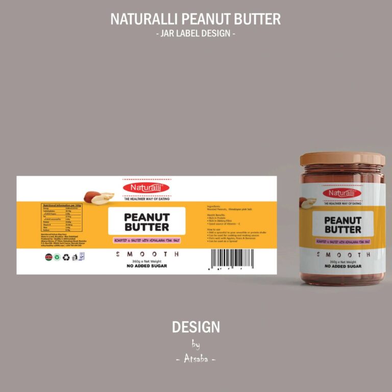 Peanut Butter Label design